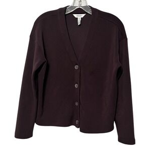 SPANX Brown Modal Blend Button Front Cardigan XS